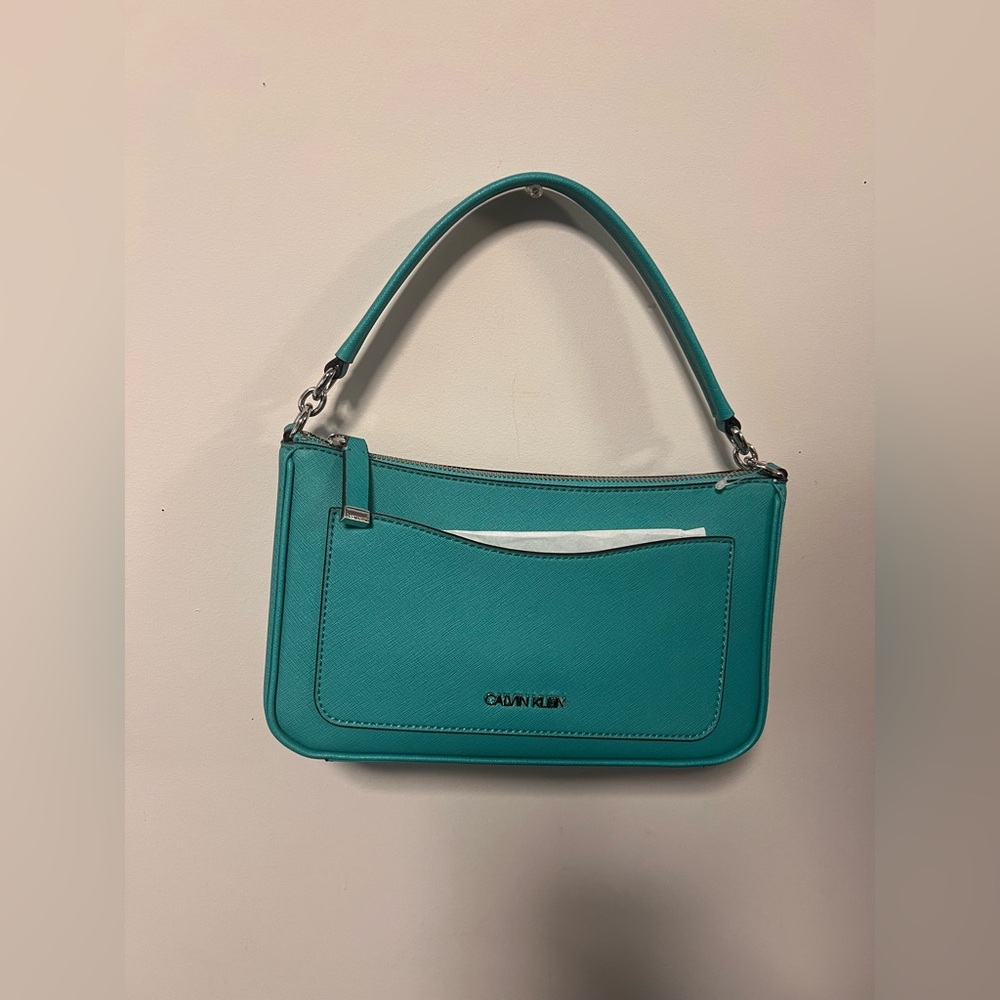 BRAND NEW Calvin Klein Teal Women's Shoulder Bag with Crossbody strap included